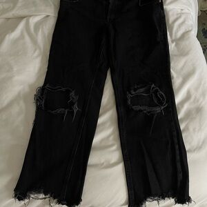 Free people we the free Women's Black Distressed Jeans